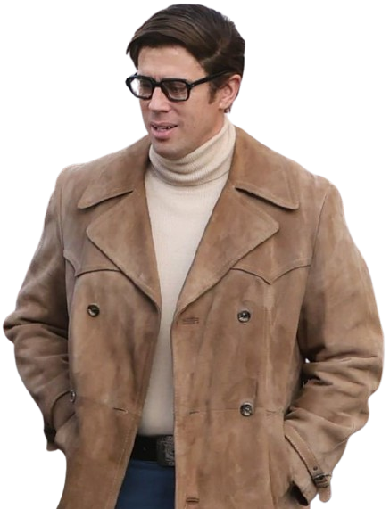 Toby Kebbell I Play Rocky Suede Leather Trench Coat - Image 2